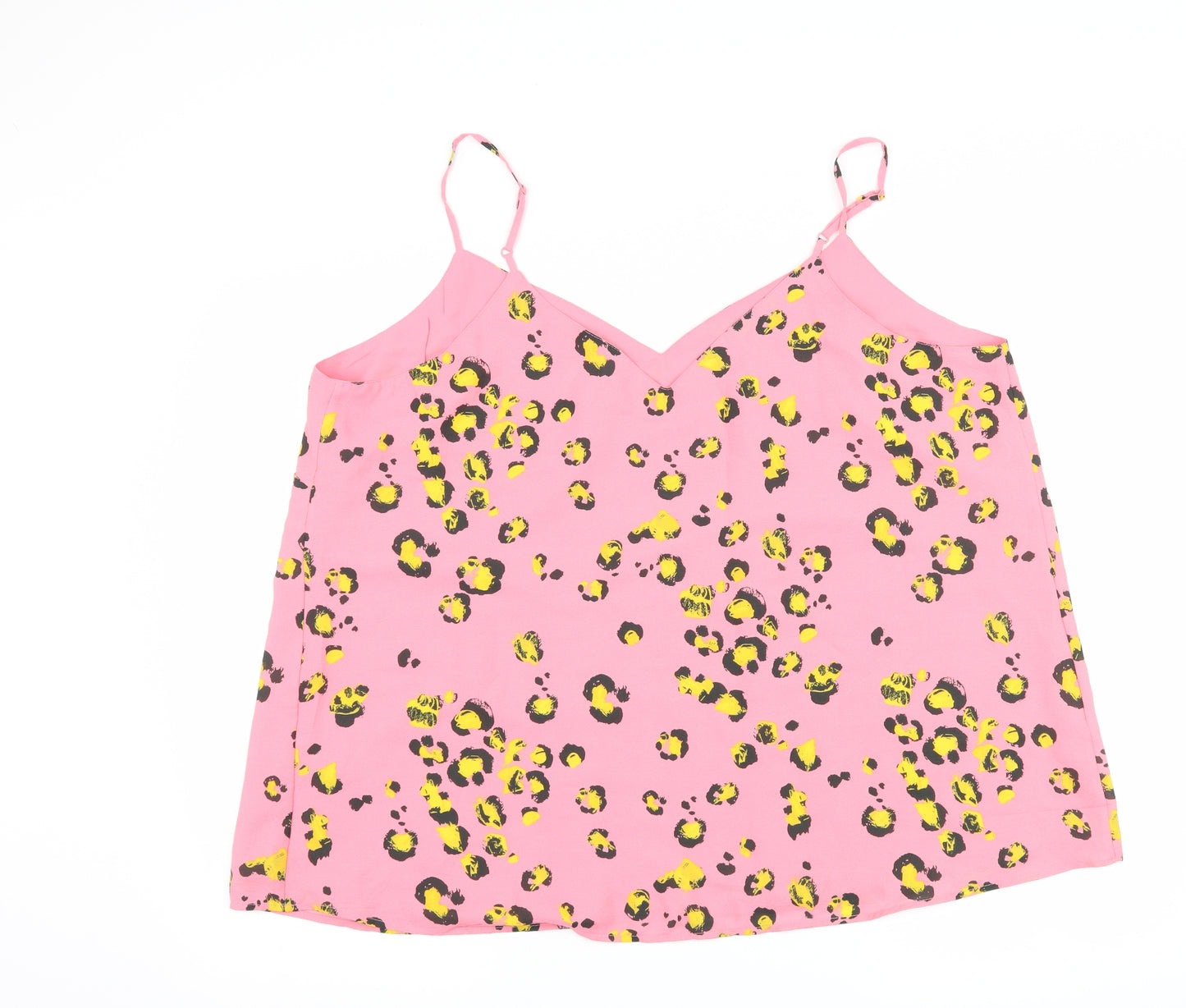 ASOS Womens Pink Animal Print  Camisole Tank Size 20