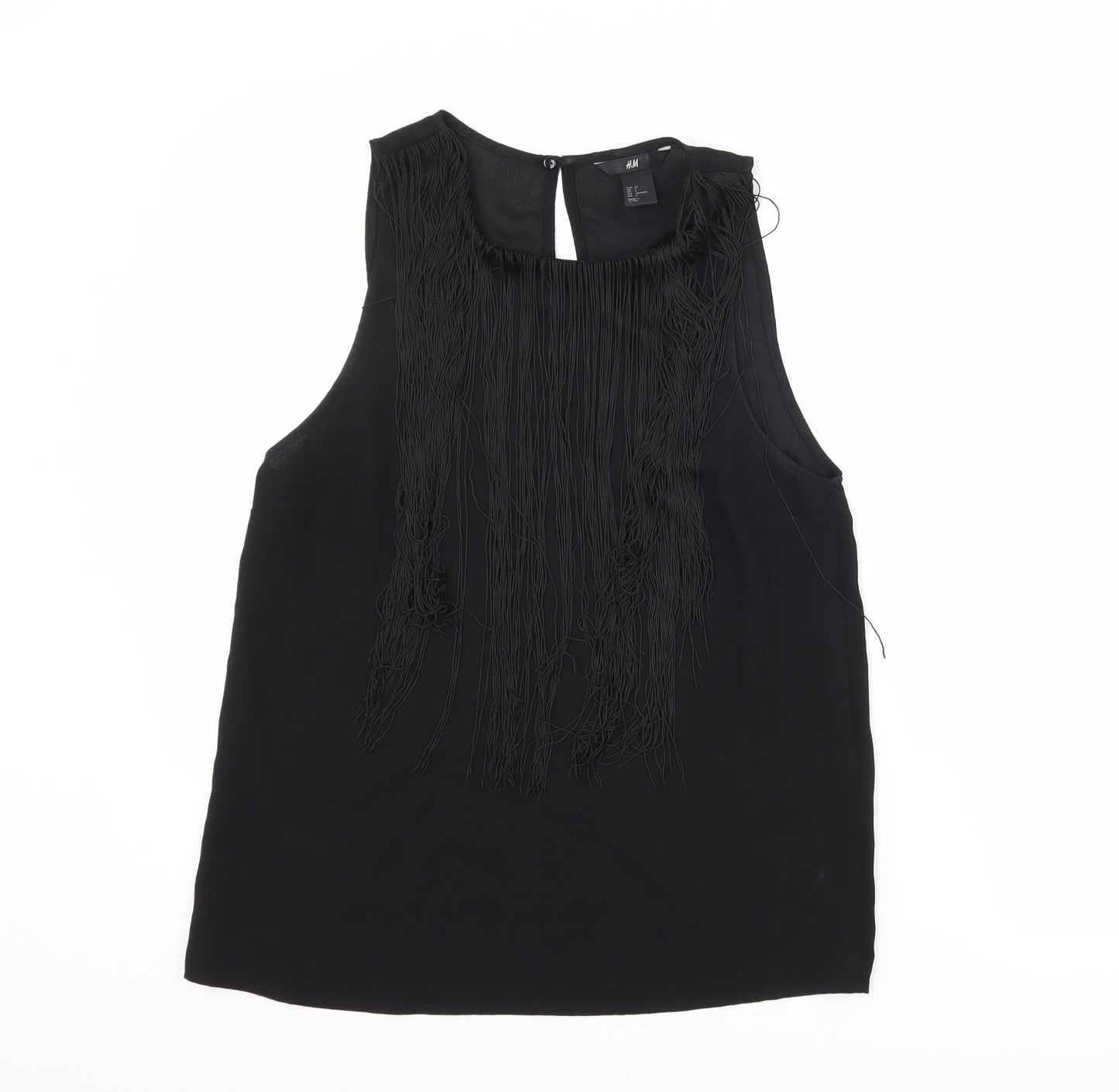 H&M Womens Black   Basic Blouse Size 6