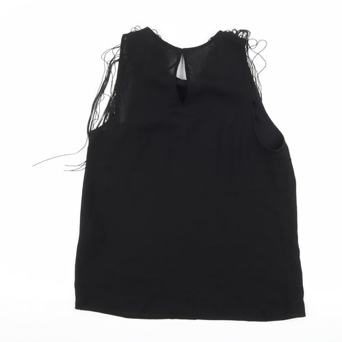 H&M Womens Black   Basic Blouse Size 6