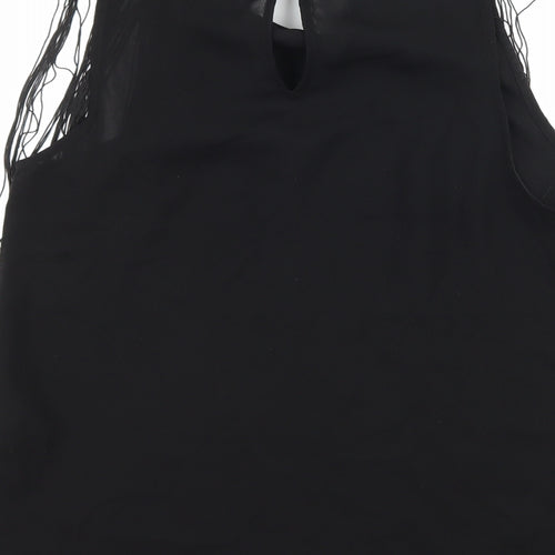 H&M Womens Black   Basic Blouse Size 6