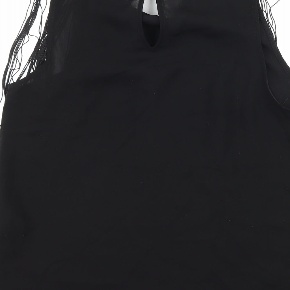 H&M Womens Black   Basic Blouse Size 6