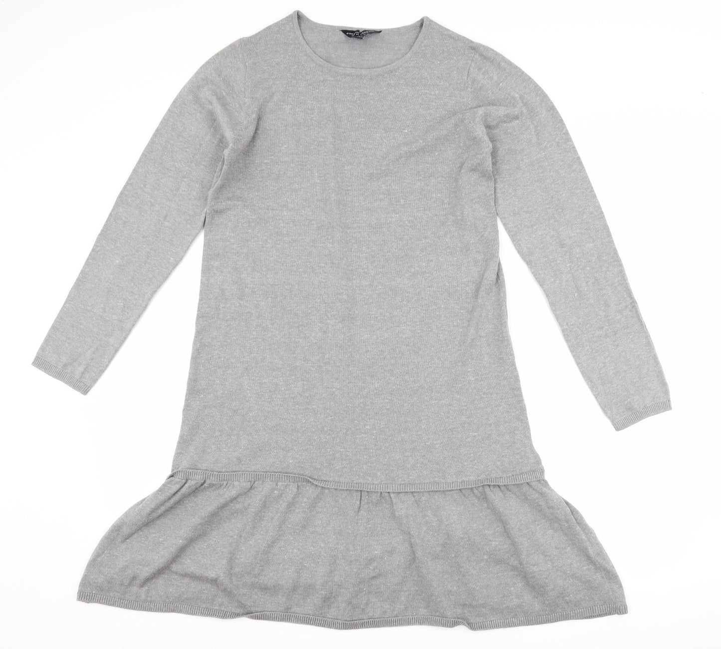 Dorothy Perkins Womens Grey   Jumper Dress  Size S