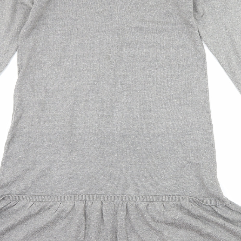 Dorothy Perkins Womens Grey   Jumper Dress  Size S