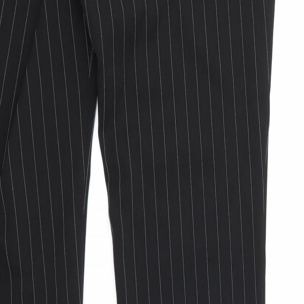 bay Womens Black Striped  Trousers  Size 10 L30 in