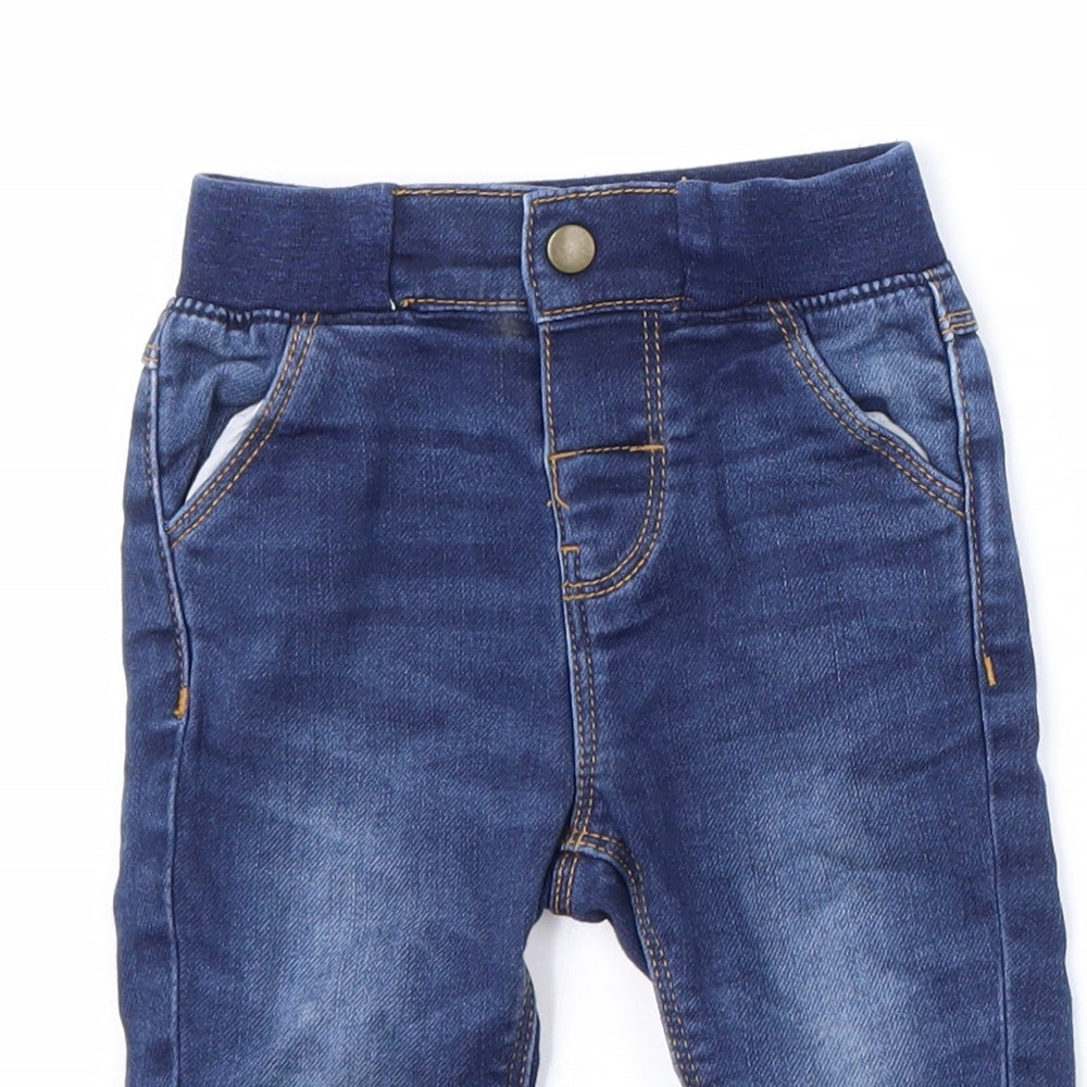 Marks and Spencer Boys Blue   Capri Jeans Size 6-9 Months