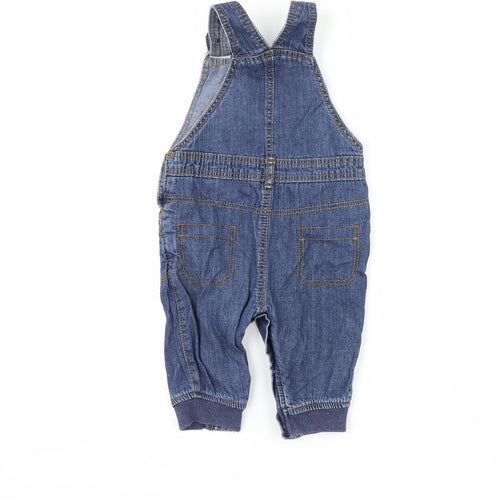 George Baby Blue  Denim Dungaree One-Piece Size 3-6 Months