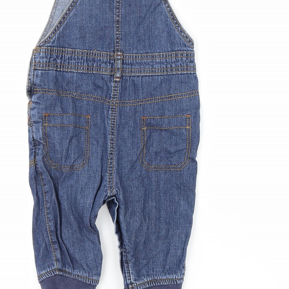 George Baby Blue  Denim Dungaree One-Piece Size 3-6 Months