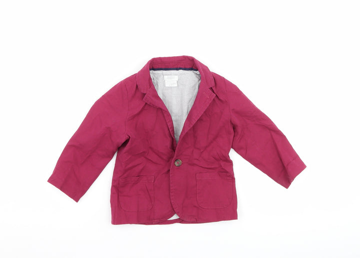 mamas & papas Girls Purple Jacket Size 9-12 Months