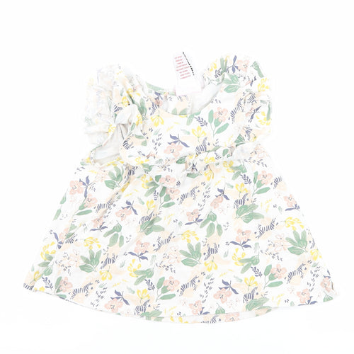 Tommy Bahama Girls White Floral  Basic Tank Size 2-3 Years