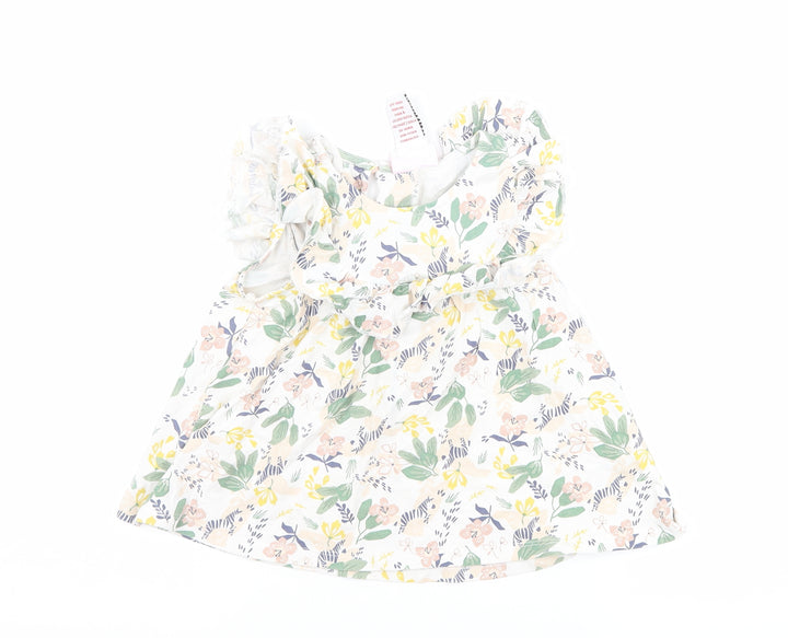 Tommy Bahama Girls White Floral  Basic Tank Size 2-3 Years