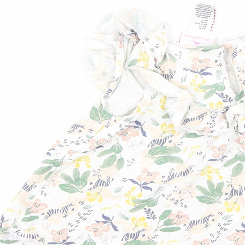 Tommy Bahama Girls White Floral  Basic Tank Size 2-3 Years