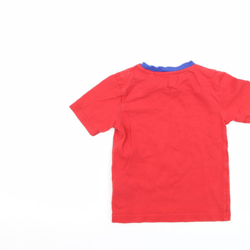 Blue Zoo Boys Red   Basic T-Shirt Size 2-3 Years