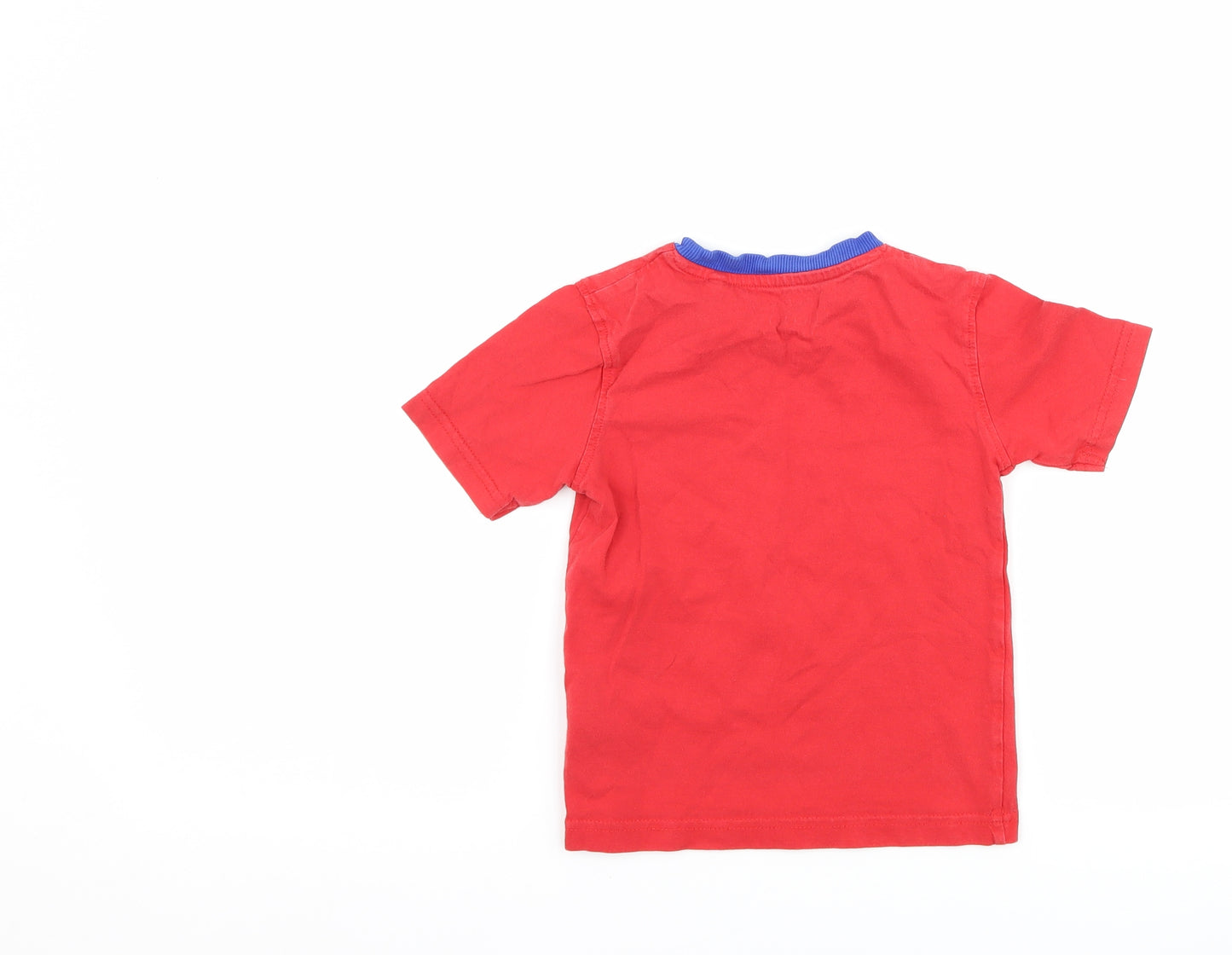 Blue Zoo Boys Red   Basic T-Shirt Size 2-3 Years