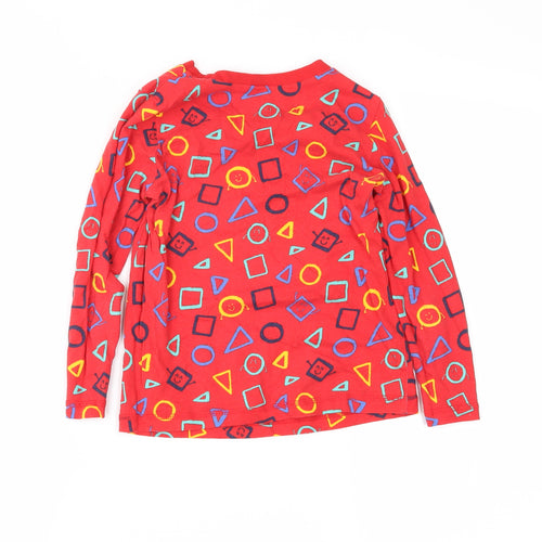 George Boys Red Colourblock  Basic T-Shirt Size 4-5 Years