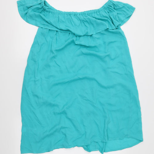 Papaya Womens Blue   Shirt Dress  Size 12