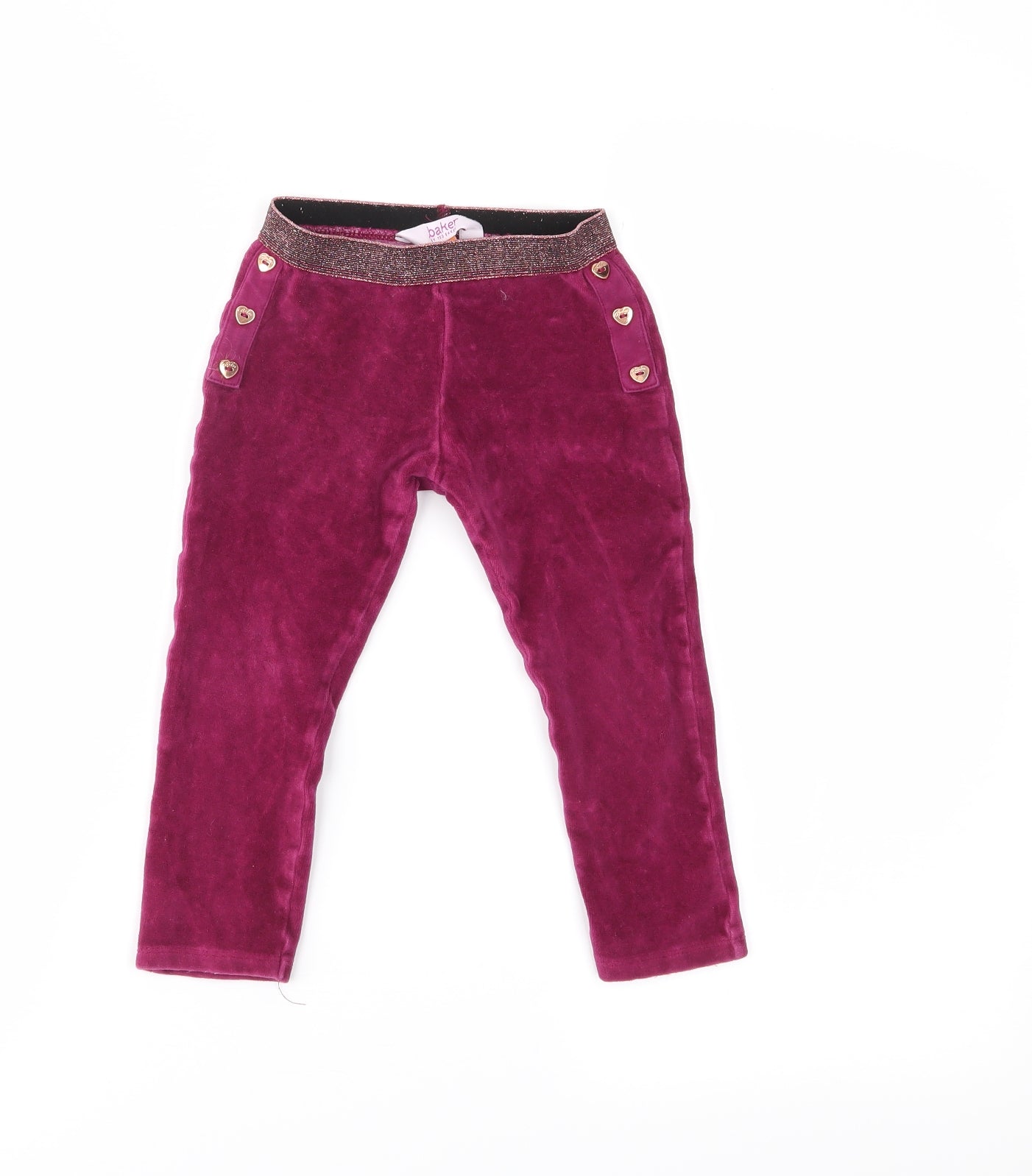 Baker Girls Orange   Jegging Trousers Size 2-3 Years