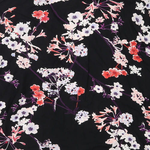 H&M Womens Black Floral  Kimono Blouse Size XS
