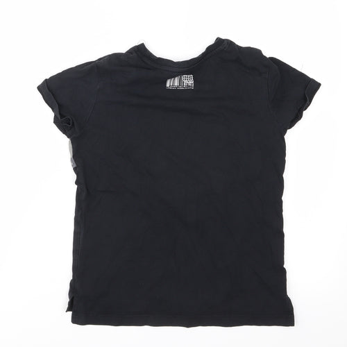 George Boys Black Camouflage  Basic T-Shirt Size 8-9 Years