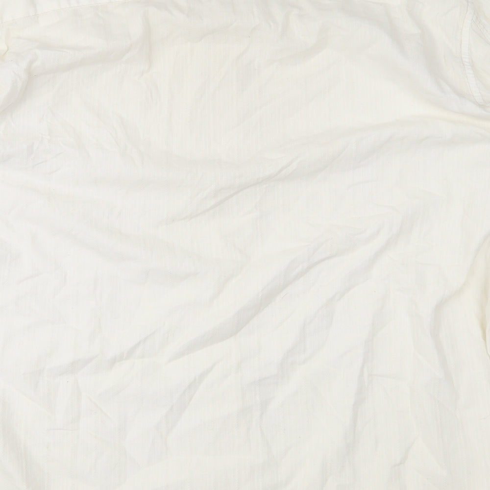 George Mens Ivory    Button-Up Size 2XL