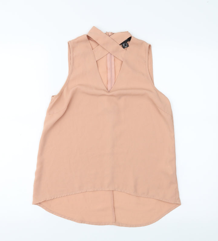 Atmosphere Womens Pink Basic Blouse Size 4