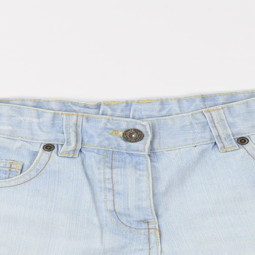 George Girls Blue   Bermuda Shorts Size 8-9 Years