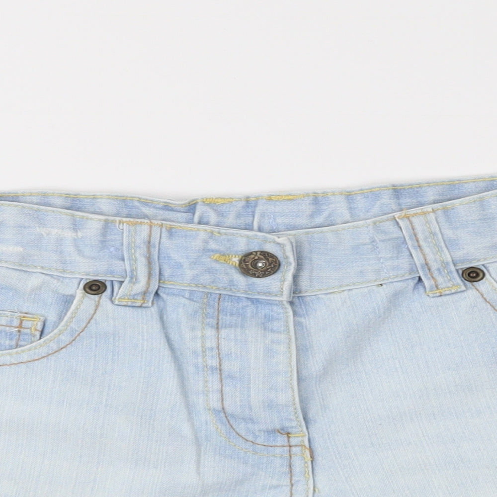 George Girls Blue   Bermuda Shorts Size 8-9 Years