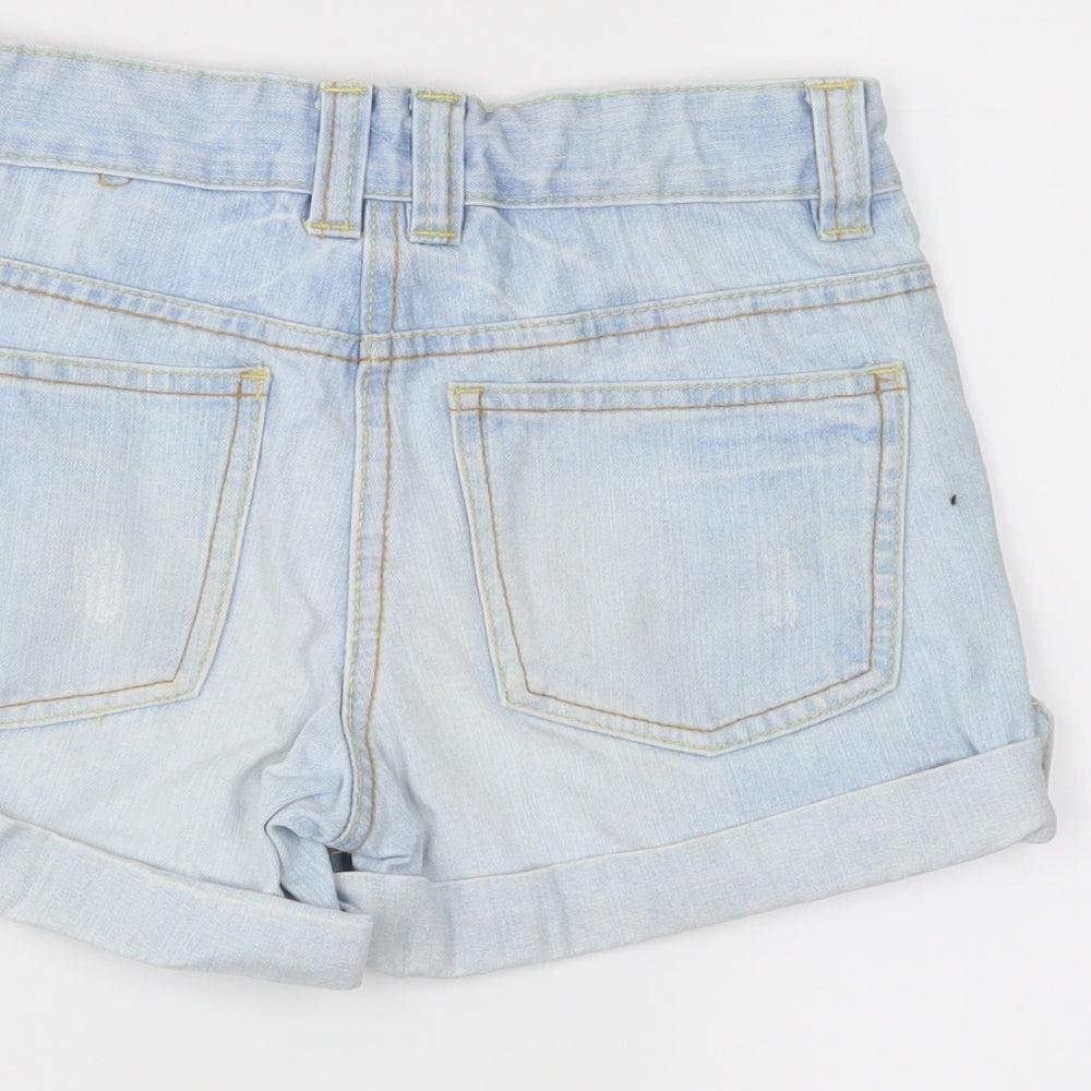 George Girls Blue   Bermuda Shorts Size 8-9 Years