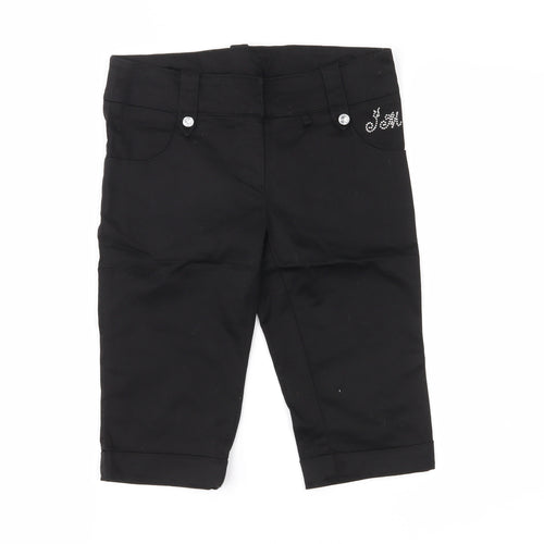 Julien Macdonald Girls Black   Cropped Jeans Size 9 Years