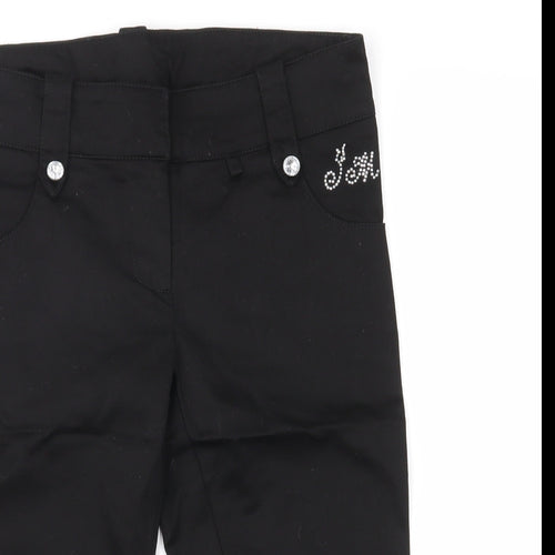 Julien Macdonald Girls Black   Cropped Jeans Size 9 Years