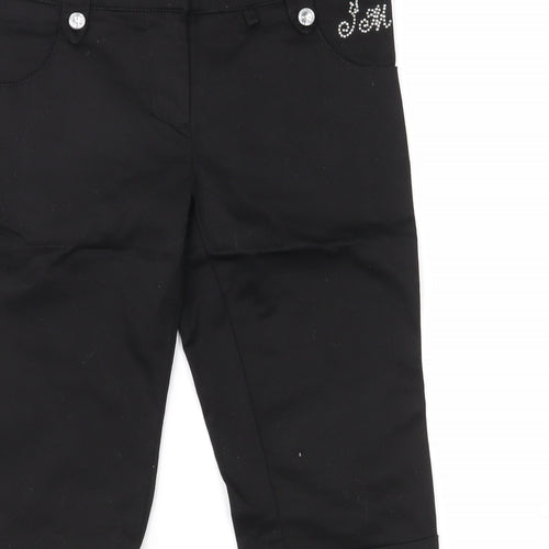 Julien Macdonald Girls Black   Cropped Jeans Size 9 Years