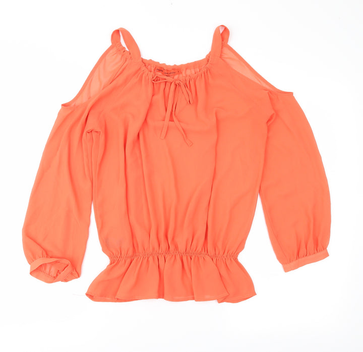 NEXT Womens Orange   Basic Blouse Size 8