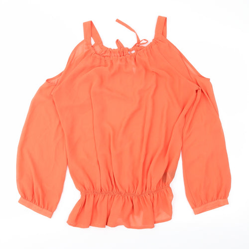 NEXT Womens Orange   Basic Blouse Size 8