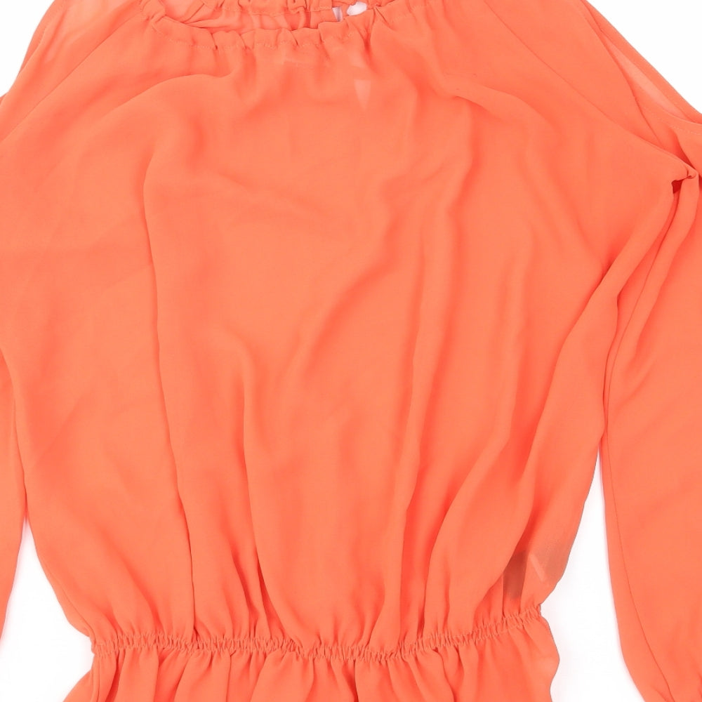 NEXT Womens Orange   Basic Blouse Size 8
