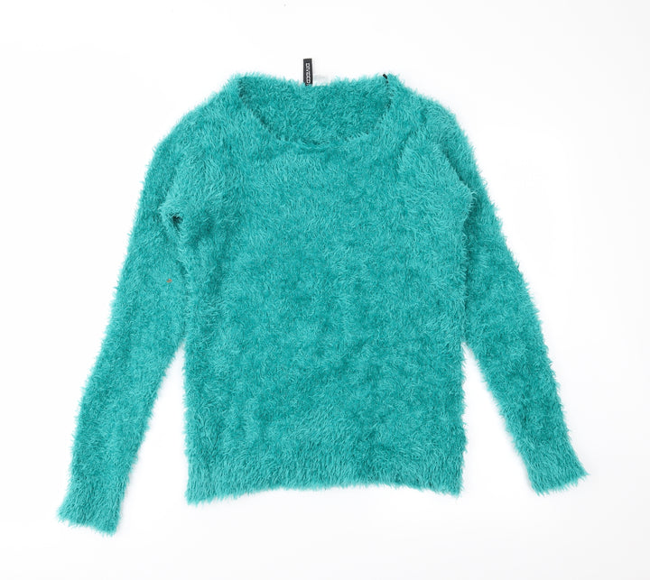 Divided Womens Green Pullover Jumper Size S
