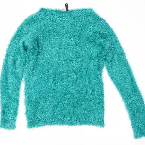 Divided Womens Green   Pullover Jumper Size S