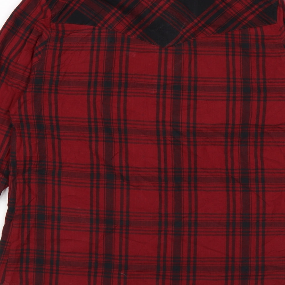 Topshop Womens Red   Basic Blouse Size 10
