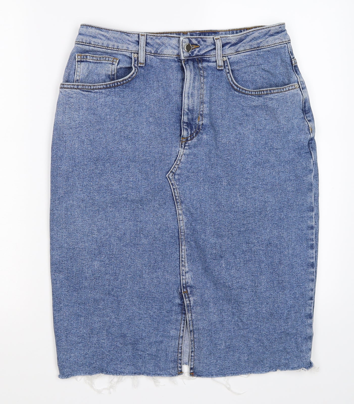 denim co Womens Blue  Denim Straight & Pencil Skirt Size 14