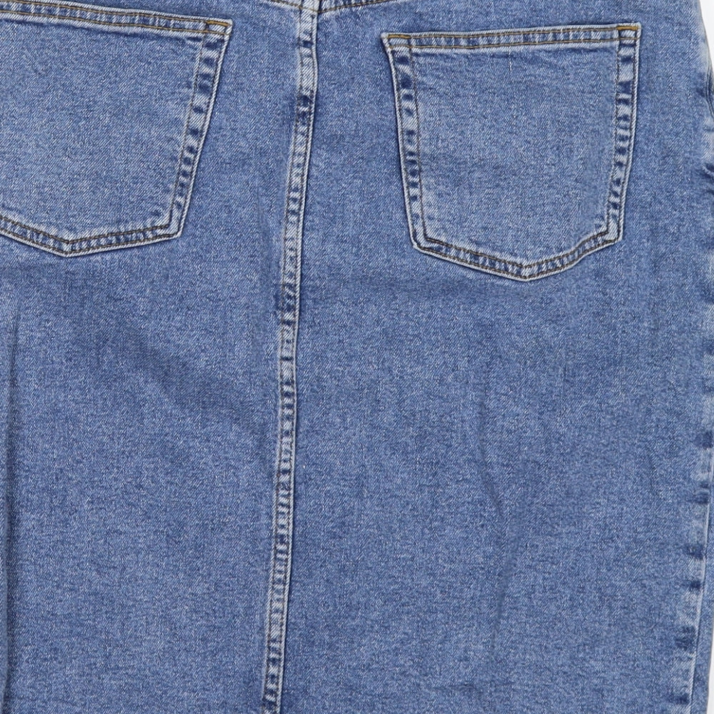 denim co Womens Blue  Denim Straight & Pencil Skirt Size 14