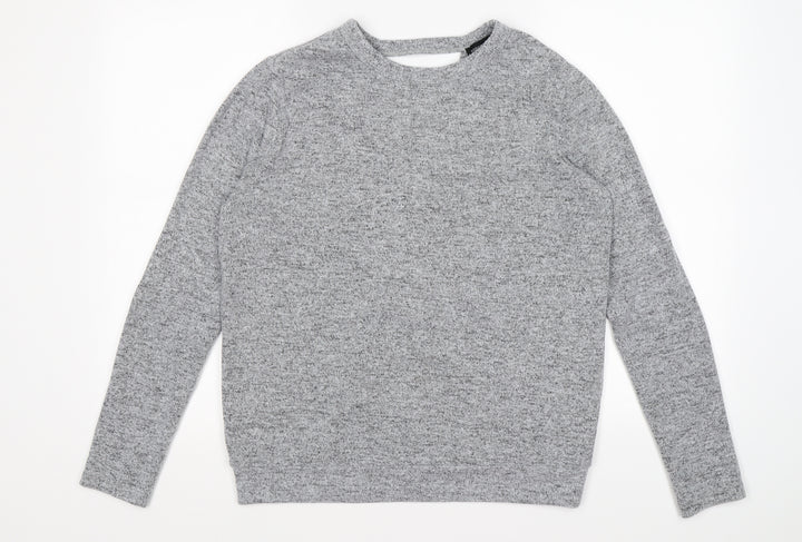Dorothy Perkins Womens Grey Knit Pullover Jumper Size 12