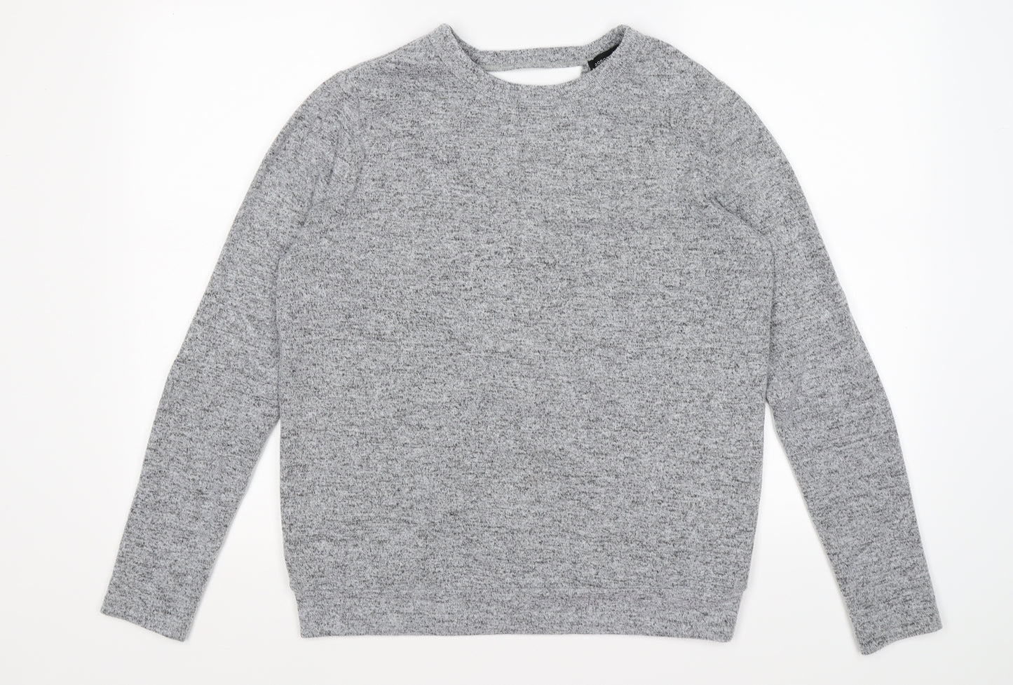 Dorothy Perkins Womens Grey  Knit Pullover Jumper Size 12