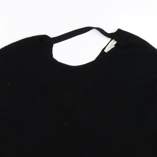 F&F Womens Black  Knit Pullover Jumper Size 12