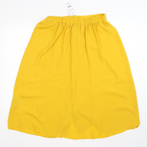 Papaya Womens Yellow   A-Line Skirt Size 14