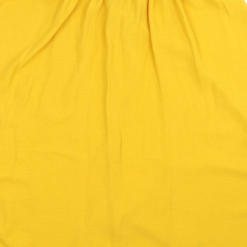 Papaya Womens Yellow   A-Line Skirt Size 14
