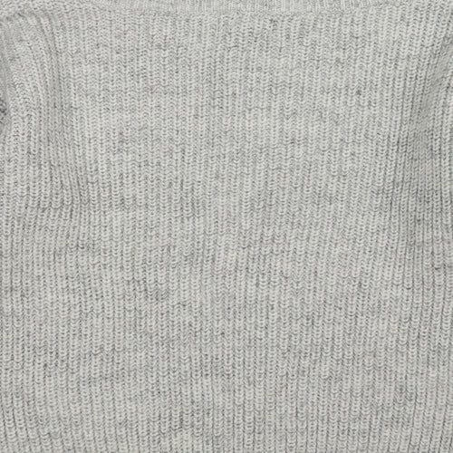 New Look Womens Grey  Knit Pullover Jumper Size M