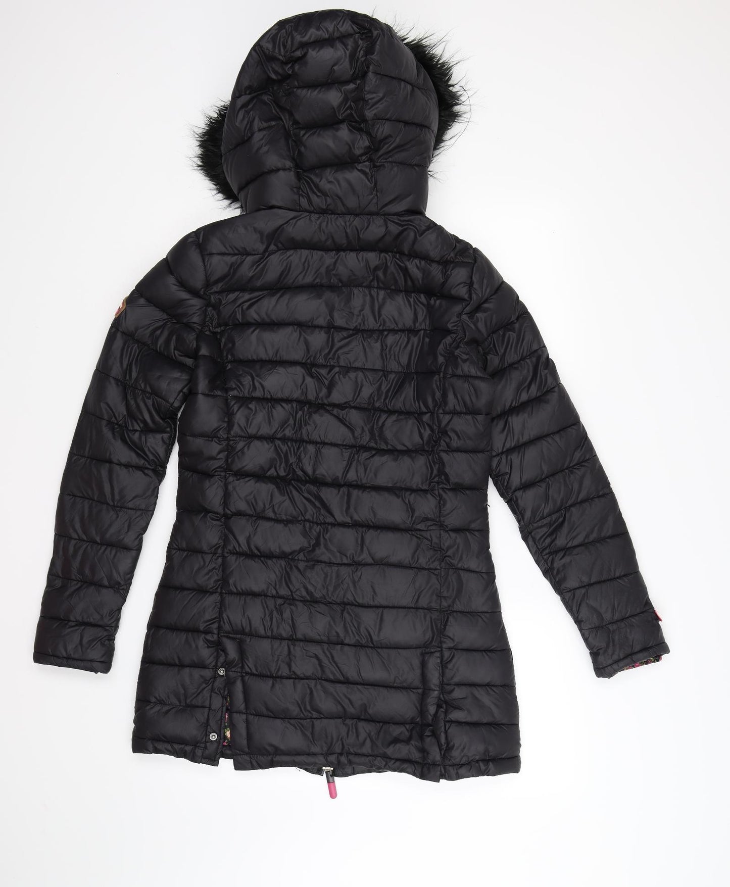 Superdry Womens Black   Parka Coat Size S