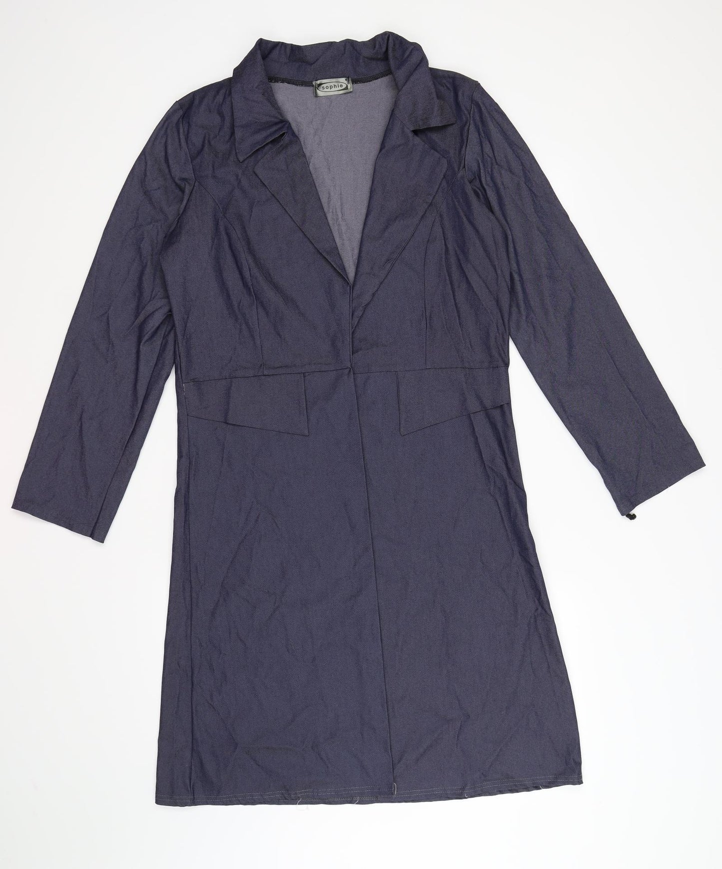 sophie Womens Blue  Denim Cardigan Jumper Size 12