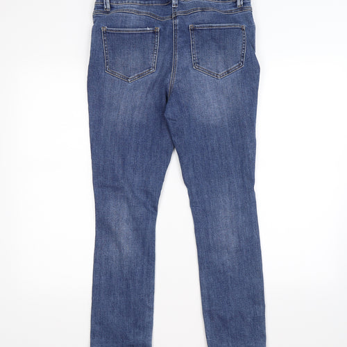/denim Womens Blue  Denim Straight Jeans Size 12 L26 in