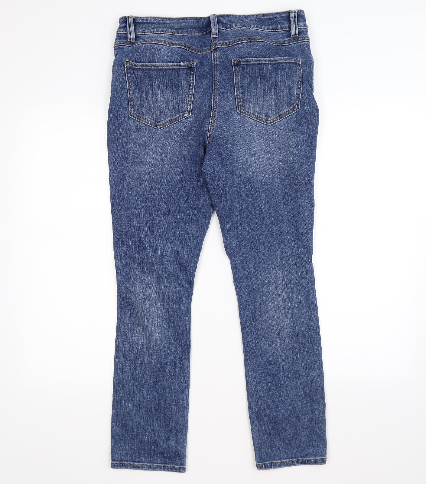 /denim Womens Blue  Denim Straight Jeans Size 12 L26 in