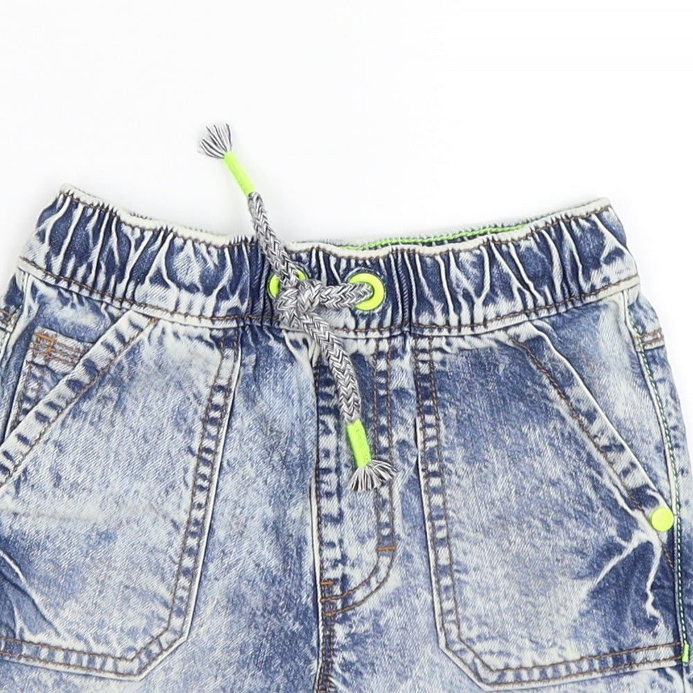 geoge Boys Blue  Denim Cargo Shorts Size 2-3 Years