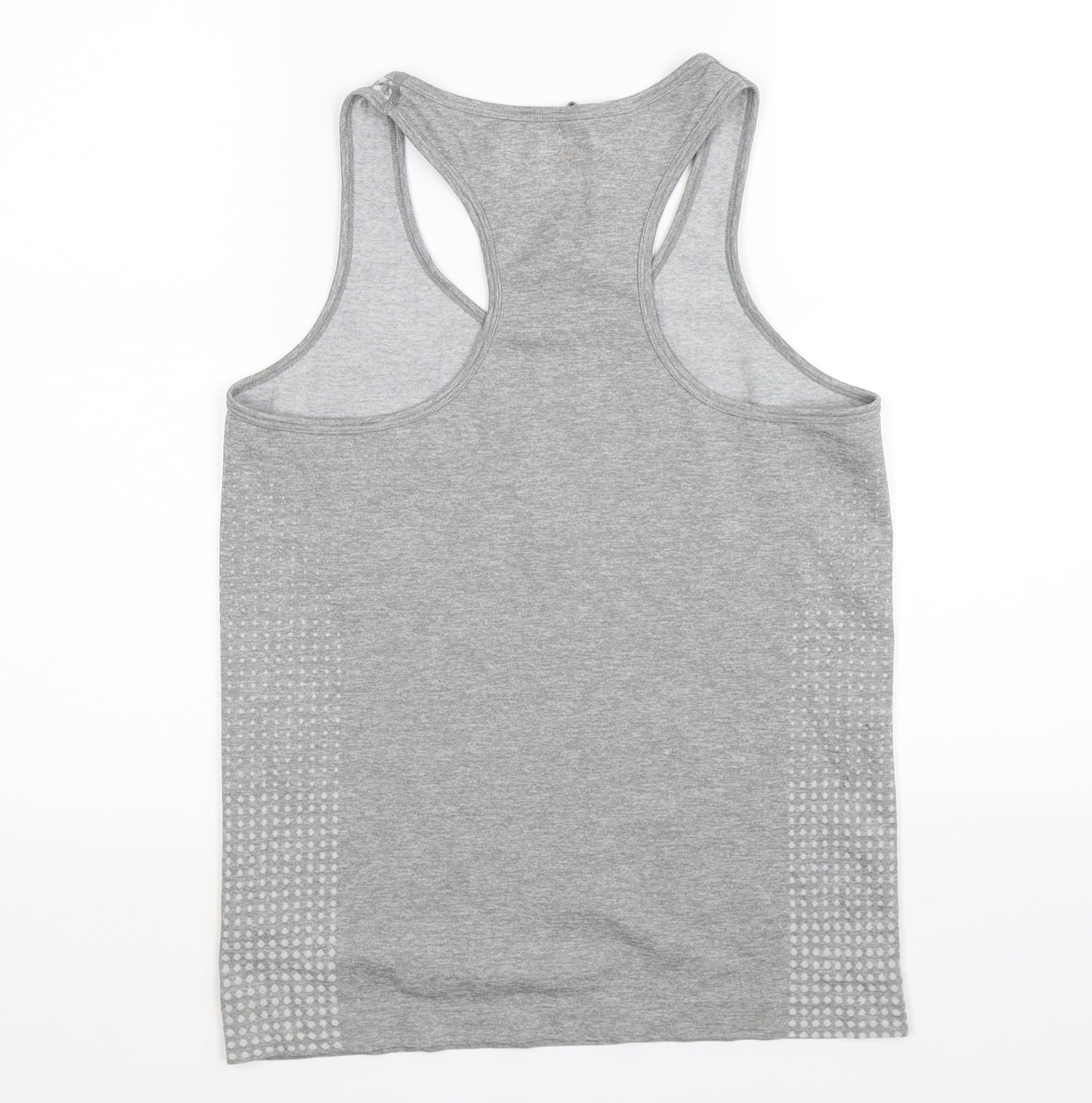 workout Womens Grey Polka Dot  Basic Tank Size 14